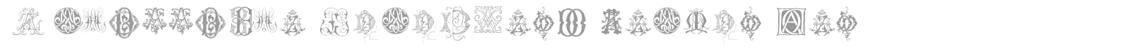 Intellecta Monograms Random Samples Eight font preview